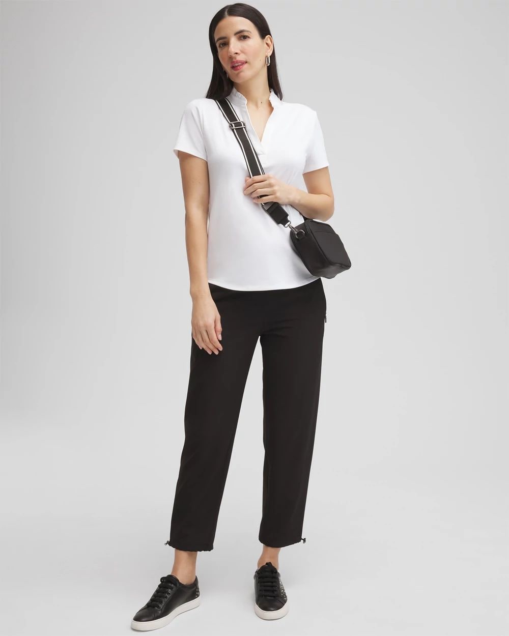 ポロっぽ！ Zenergy® UPF Ruffle Neck Polo | Chico's